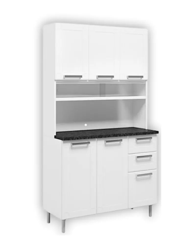 ARMÁRIO DE COZINHA BERTOLINI 6 PORTAS 2 GAVETAS MULTIPLA