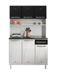 ARMÁRIO DE COZINHA TELASUL CRISTAL TRIPLO 6 PORTAS 1 GAVETA SMART