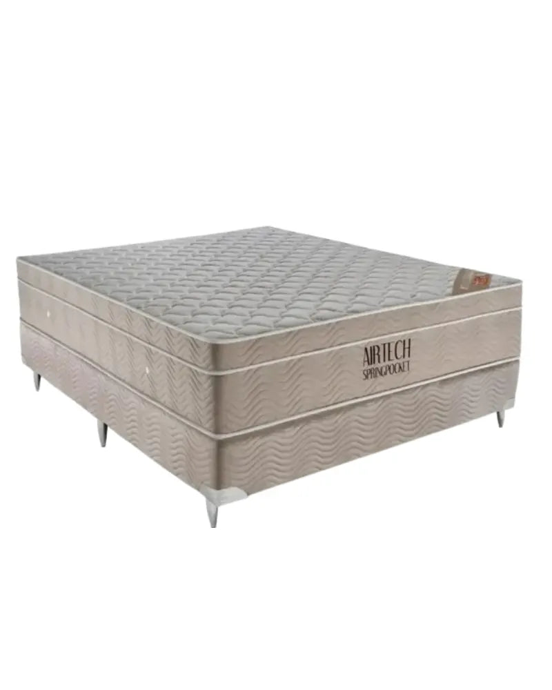 CONJUNTO BOX CASAL ORTOBOM AIRTECH SPRINGPOCKET 158X198X73