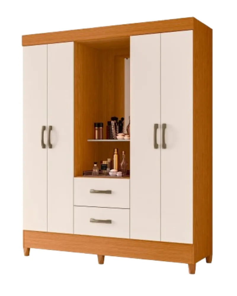 GUARDA ROUPA ALBATROZ MOBI CAPELA 4 PORTAS