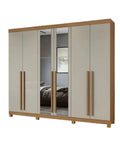 GUARDA ROUPA LOPAS BERTHA 6 PORTAS 2 GAVETAS C/ESP C/PES