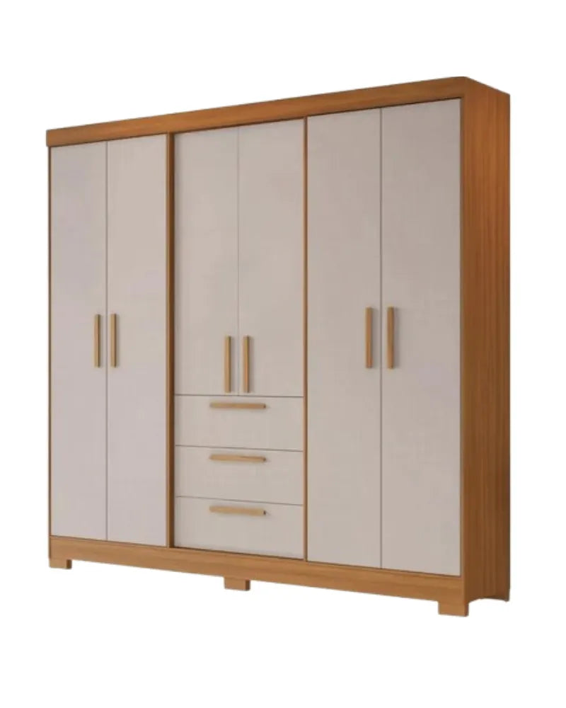 GUARDA ROUPA NOTAVEL NT 6030 6P3G FREIJO TREND/OFF WHIT