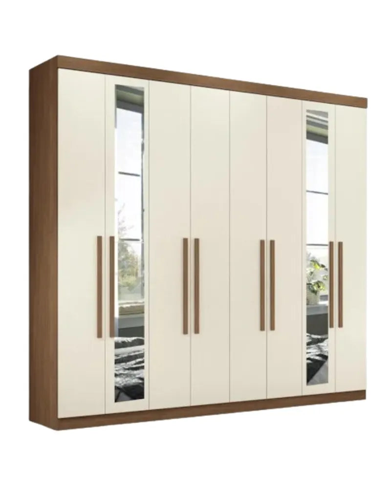 GUARDA-ROUPA SANTOS ANDIRÁ MASTER NEW 8 PORTAS 4 GAVETAS COM ESPRLHO
