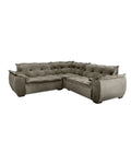 SOFA CANTO MARQUES HOME PLUS 3 PEÇAS VELUDO