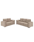 SOFA MARQUES TEXAS 3X2L VELUDO CAPUCCINO